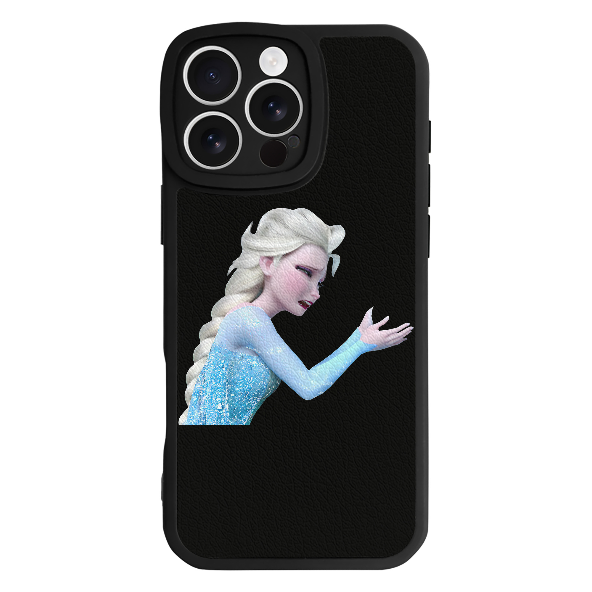 （画像用） アナと雪の女王 アンナ エルサ Frozen Anna Elsa 【iPhone 16シリーズ対応】シリコンスマホケース（レザー調） 材質：シリコン